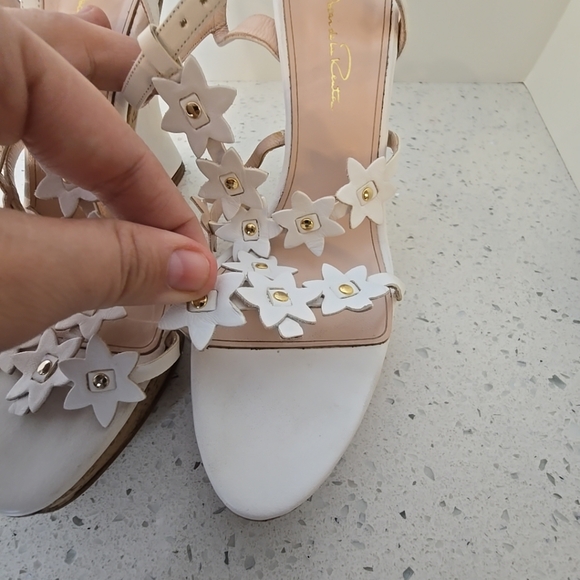 Oscar de la renta jumma floral heels
